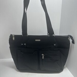 Baggallini Women's Crossbody Black Carry‎ Bag  Lightweight Detachable Strap